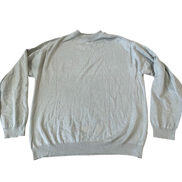 Tommy Bahama Sweater Men's Size Large Silk Blend Tea Green Vacation Travel Beach - Picture 1 of 5